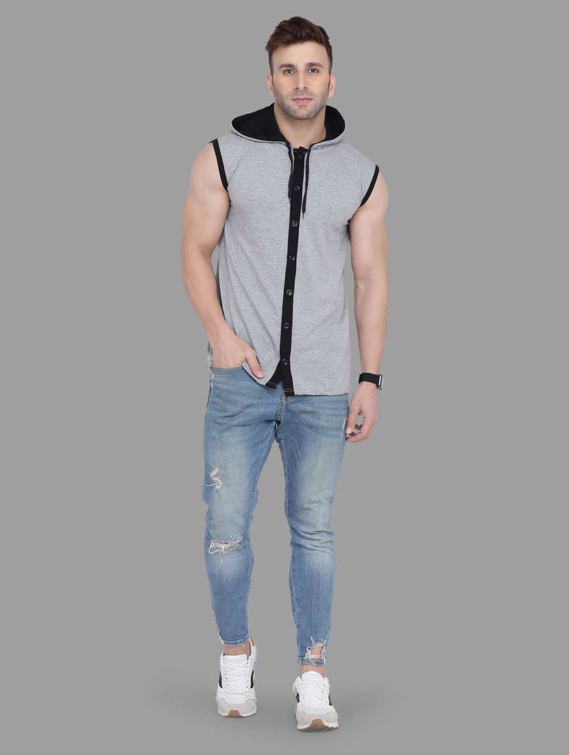 grey cotton blend t-shirt - 20841625 - Standard Image - 3