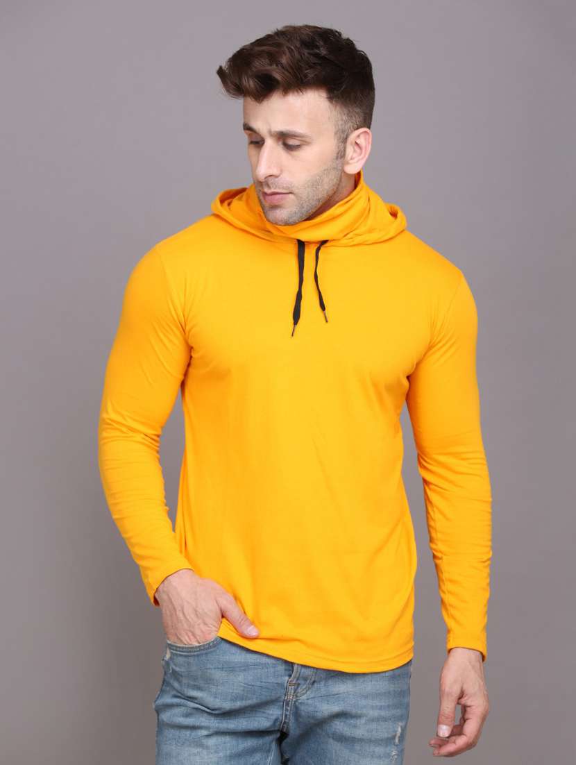 yellow cotton blend t-shirt - 20841635 - Zoom Image - 0