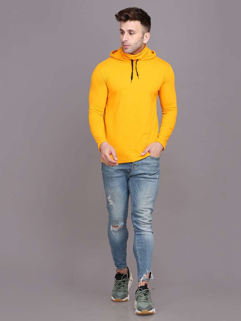 yellow cotton blend t-shirt - 20841635 - Standard Image - 3