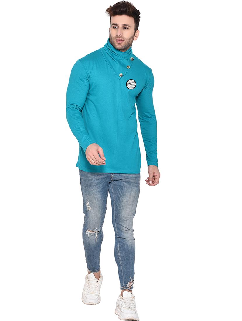 green cotton blend t-shirt - 20841645 - Standard Image - 3