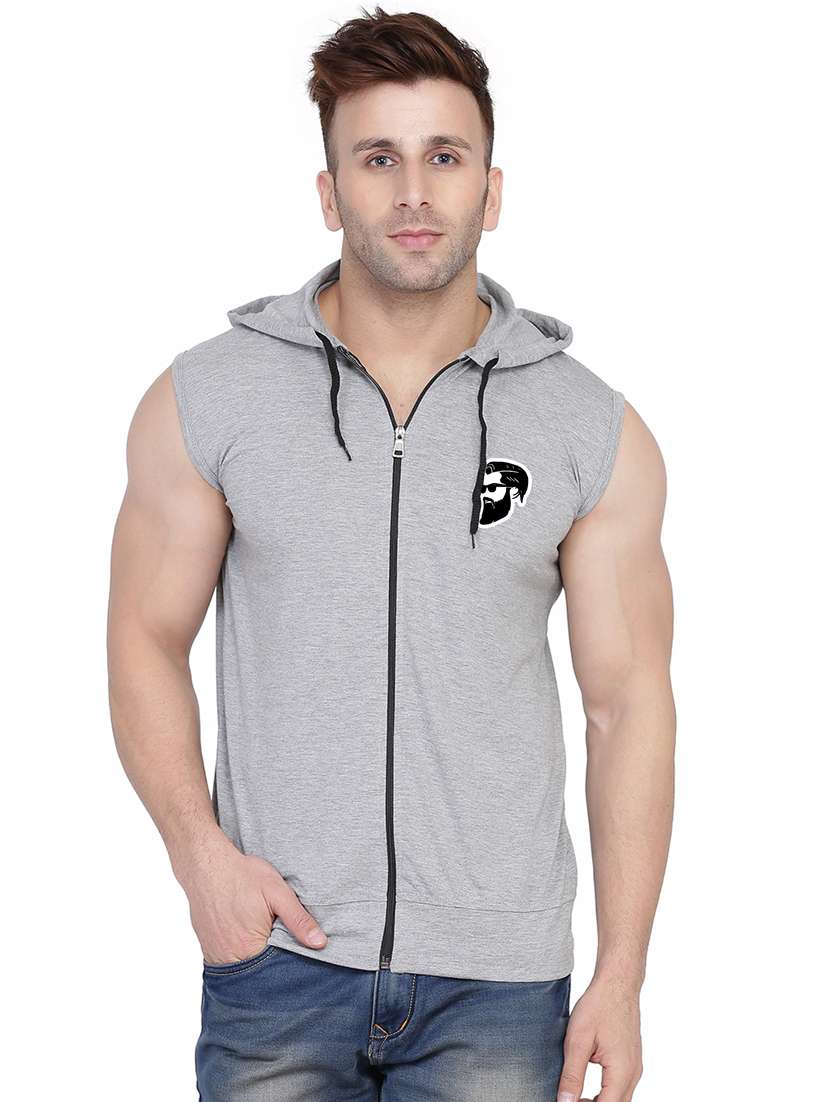 grey cotton blend t-shirt - 20841654 -  Zoom Image - 0