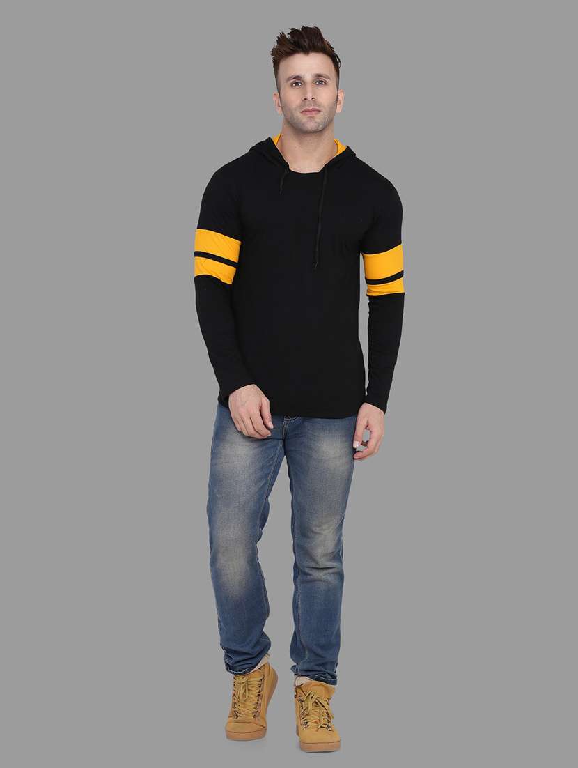 black cotton blend t-shirt - 20841674 -  Standard Image - 3
