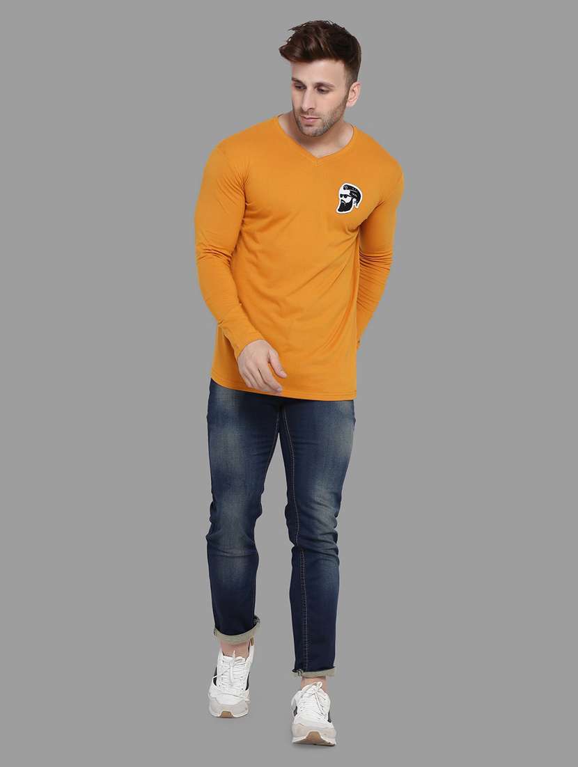 men solid long sleeve t-shirt - 20841692 -  Standard Image - 3