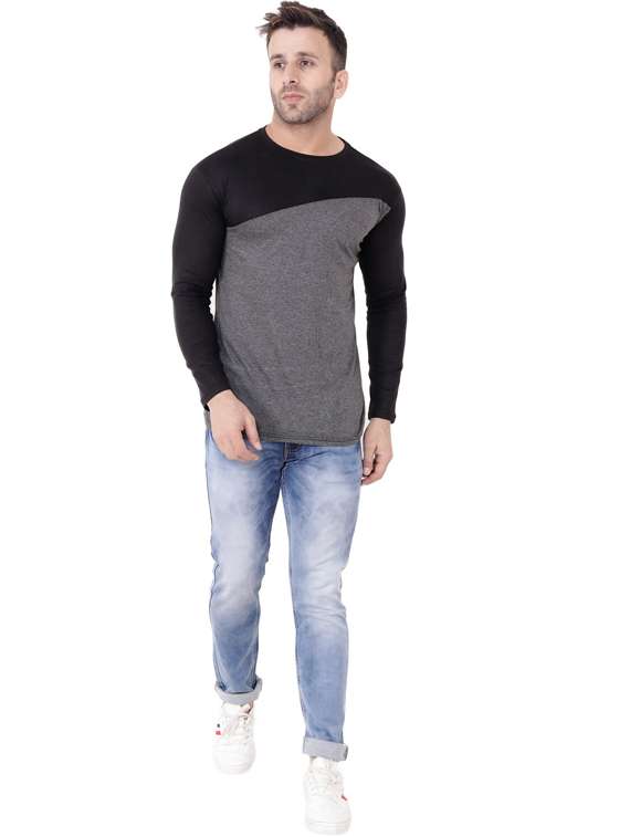 grey cotton blend t-shirt - 20841700 -  Standard Image - 3
