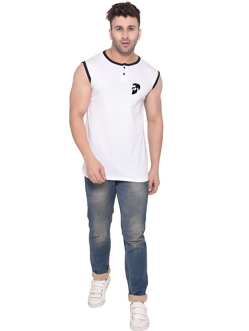 white cotton blend t-shirt - 20841707 -  Standard Image - 3