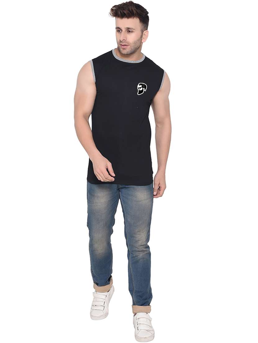 black cotton blend t-shirt - 20841727 -  Standard Image - 3