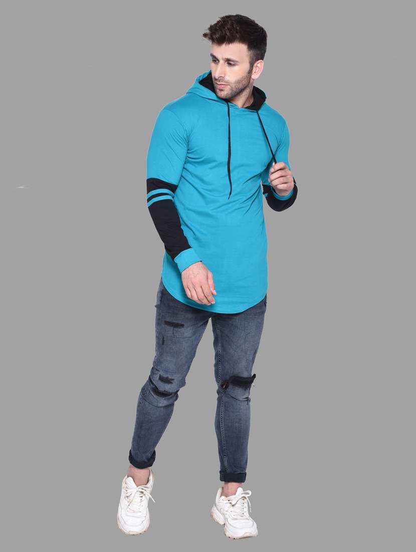 turquoise cotton blend t-shirt - 20841732 -  Standard Image - 3