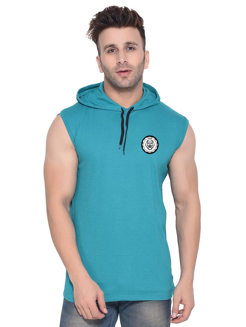 blue cotton blend t-shirt - 20841733 - Zoom Image - 0