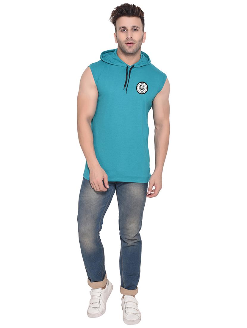 blue cotton blend t-shirt - 20841733 - Standard Image - 3