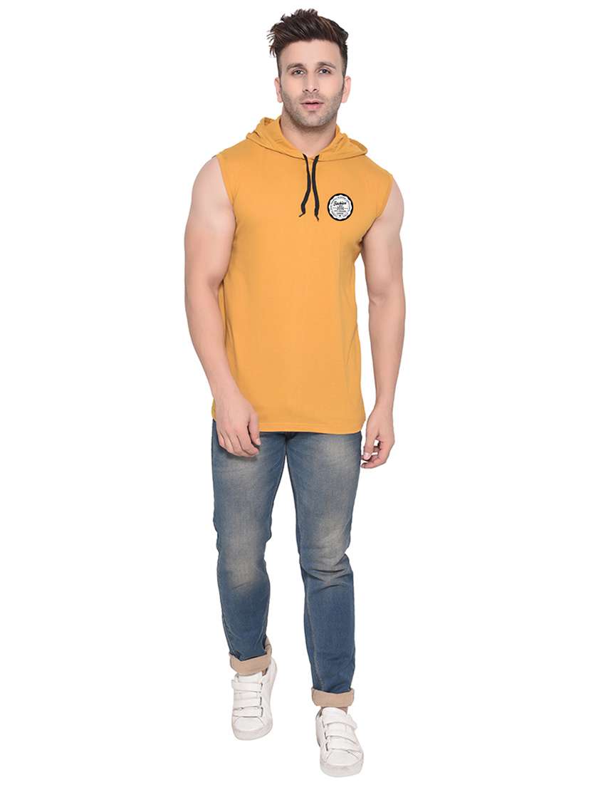 yellow cotton blend t-shirt - 20841737 -  Standard Image - 3