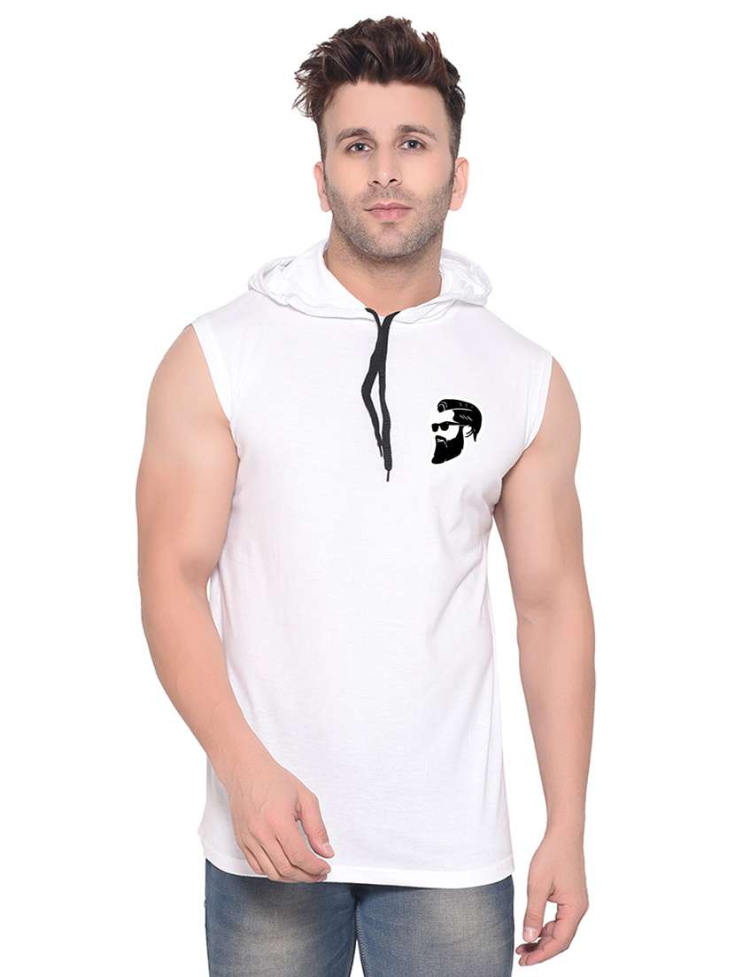 white cotton blend t-shirt