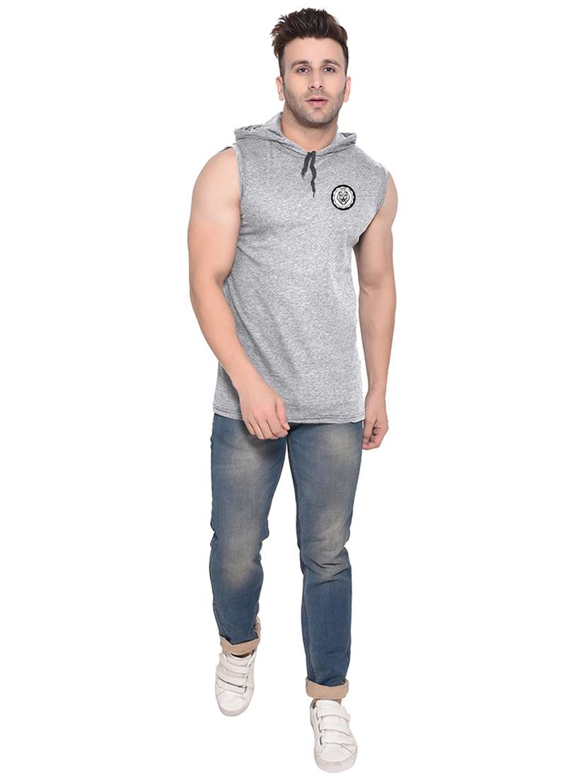 grey cotton blend t-shirt - 20841782 -  Standard Image - 3