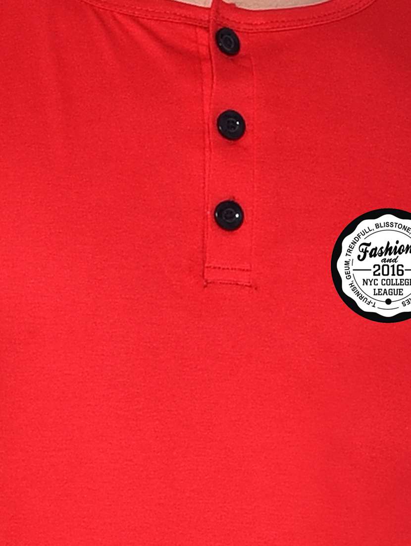 red cotton blend t-shirt - 20841785 -  Standard Image - 3