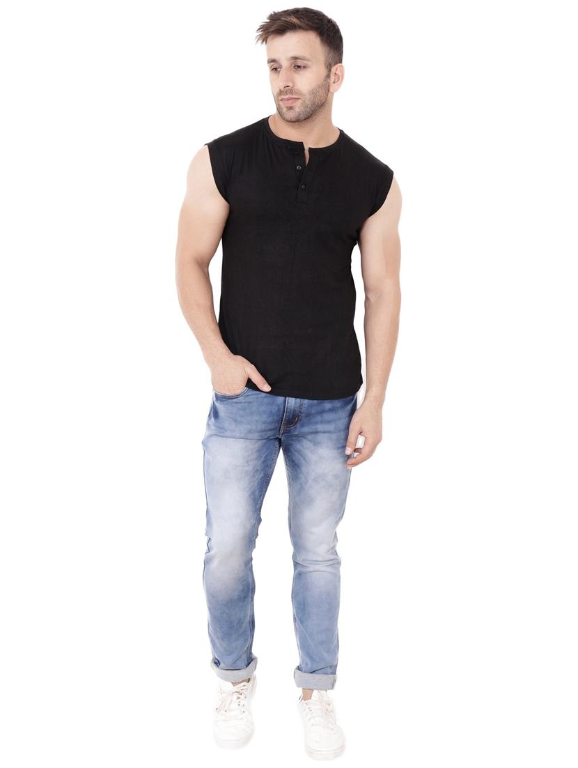 black cotton blend t-shirt - 20841825 - Standard Image - 3