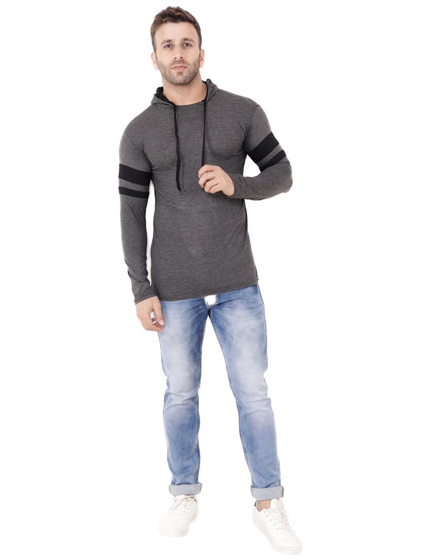 grey cotton blend t-shirt - 20841828 - Standard Image - 3