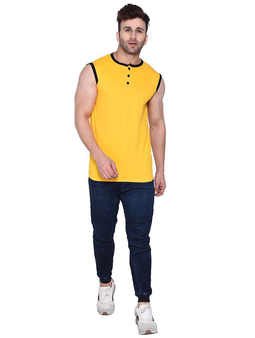 yellow cotton blend t-shirt - 20841840 -  Standard Image - 3