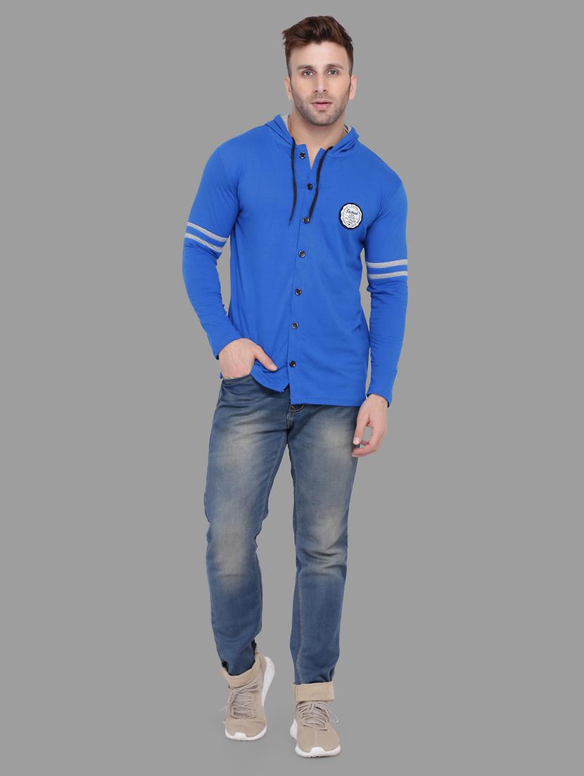 blue cotton blend t-shirt - 20841886 - Standard Image - 3
