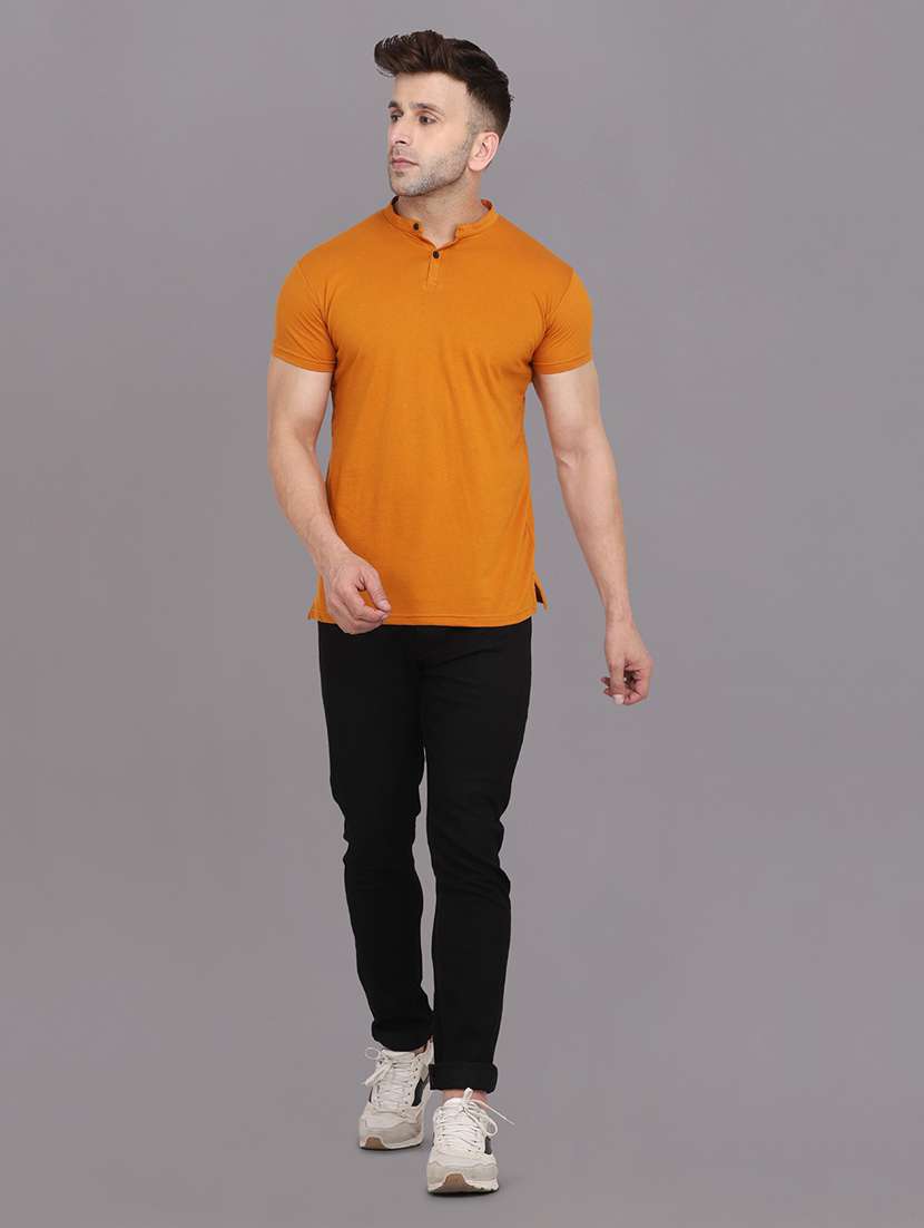 solid cotton blend t-shirt - 20841891 -  Standard Image - 3