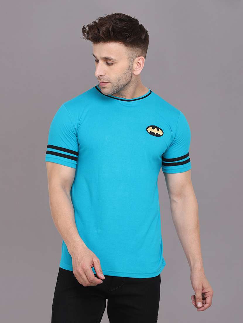 men taped short sleeve t-shirt