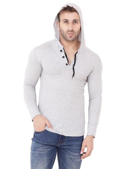 grey cotton blend t-shirt - 20841966 - Standard Image - 0