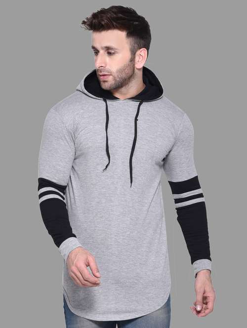 grey cotton blend t-shirt - 20841985 - Standard Image - 0