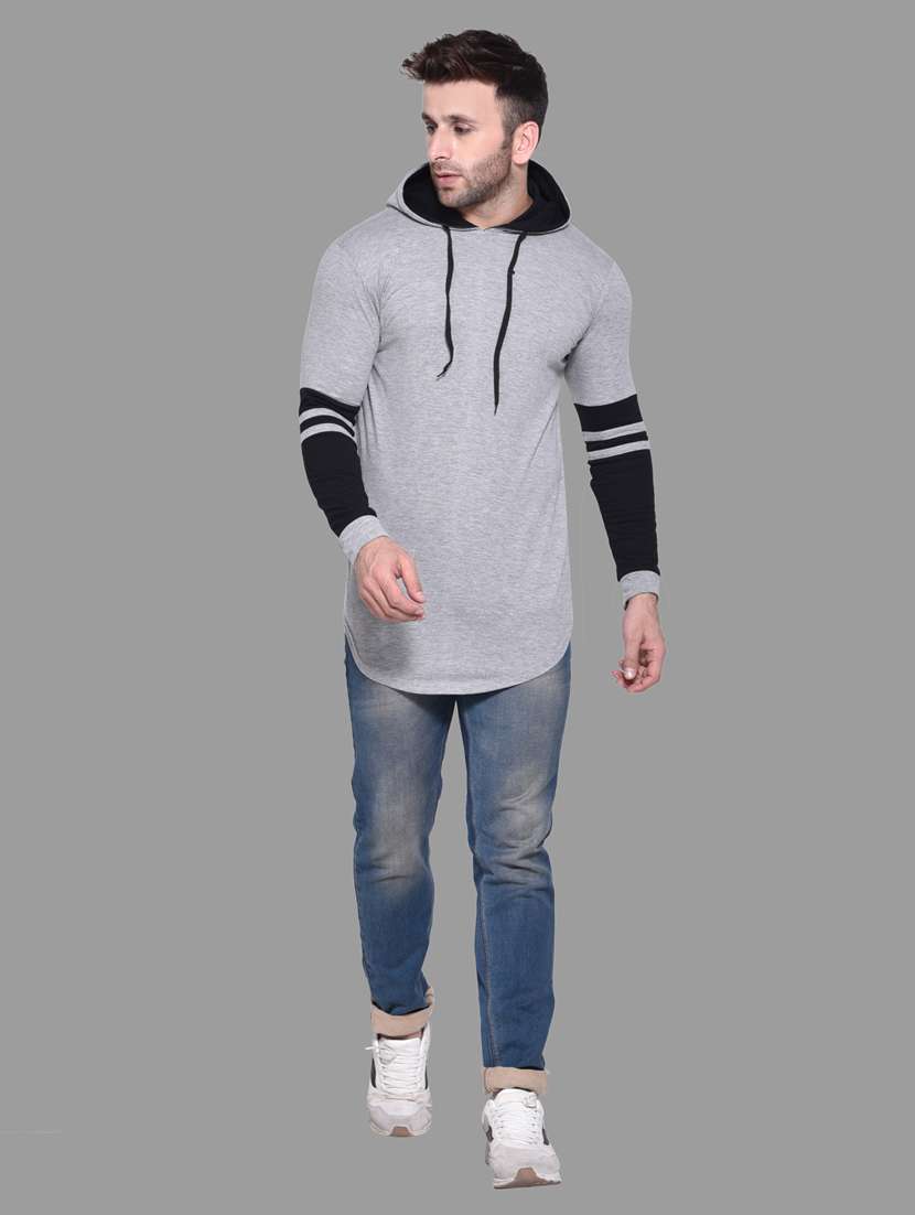 grey cotton blend t-shirt - 20841985 - Standard Image - 3