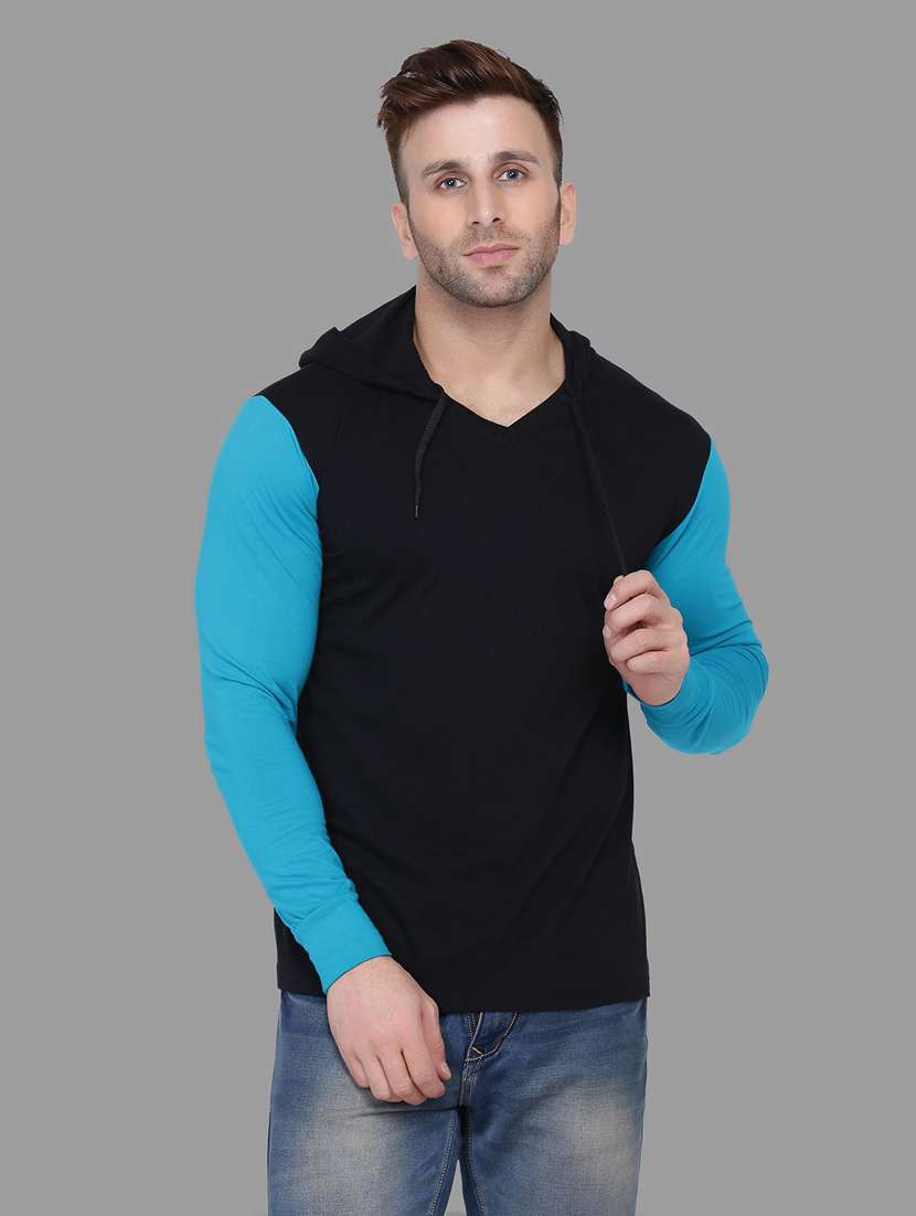 solid cotton blend t-shirt