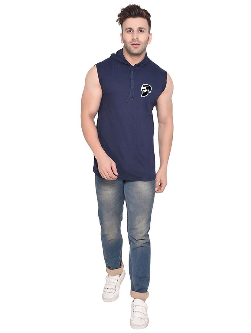 dark blue cotton blend  t-shirt - 20842007 -  Standard Image - 3