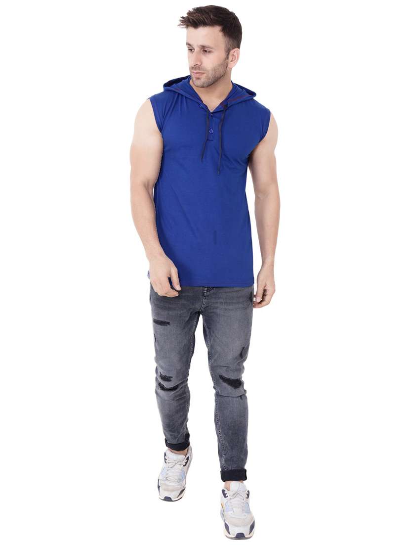 blue cotton blend t-shirt - 20842043 -  Standard Image - 3