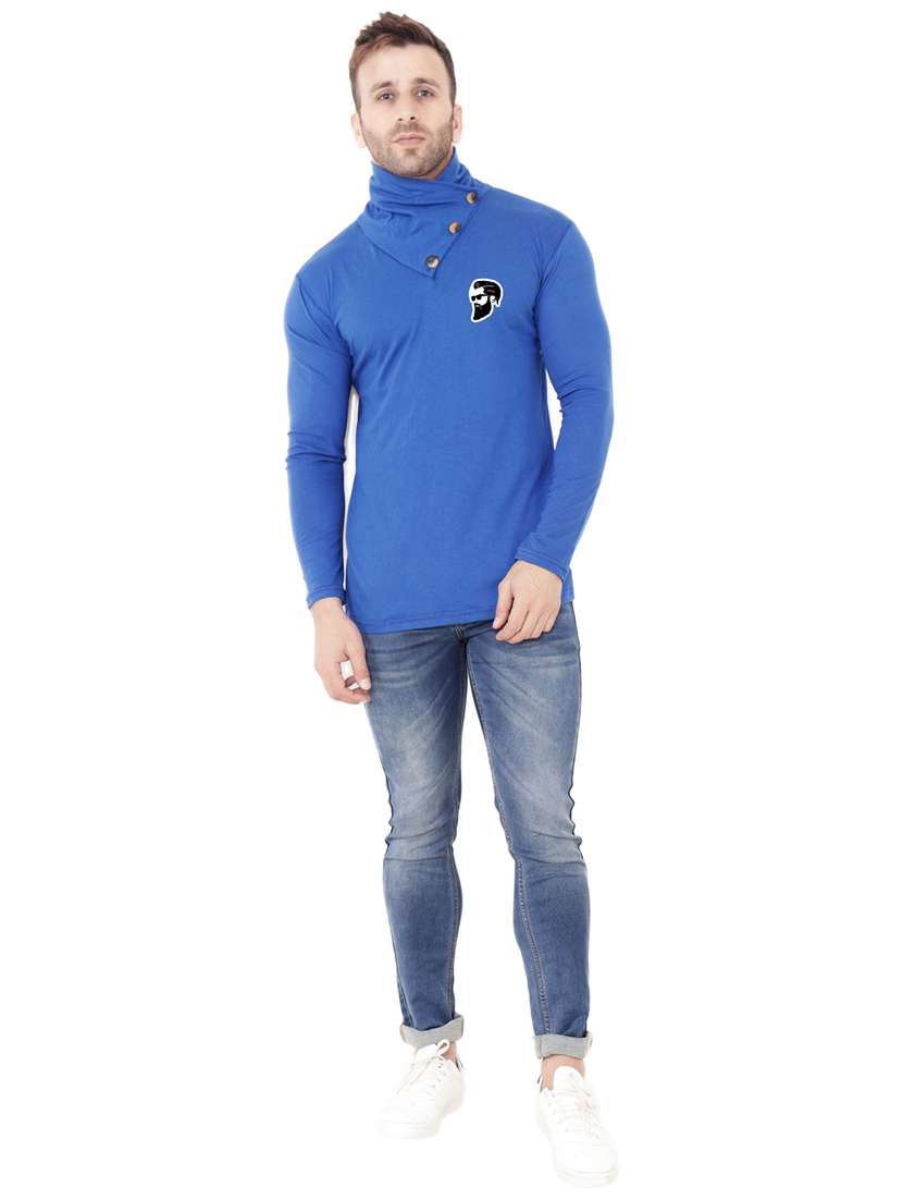 blue cotton blend t-shirt - 20842046 -  Standard Image - 3