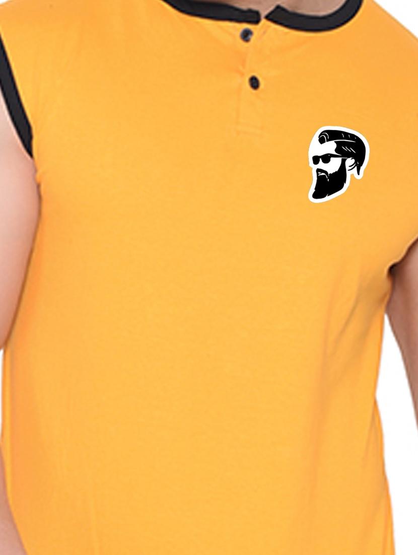 yellow cotton blend t-shirt - 20842069 - Standard Image - 3