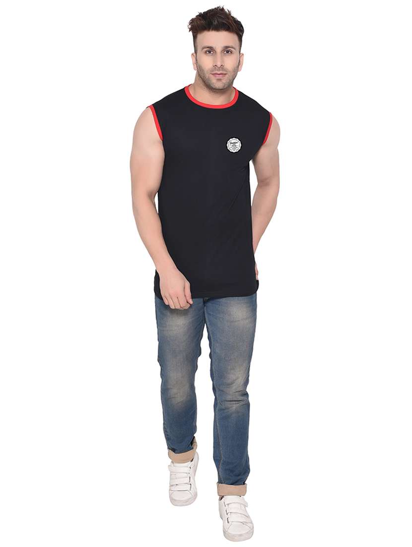 solid cotton blend t-shirt - 20842081 -  Standard Image - 3