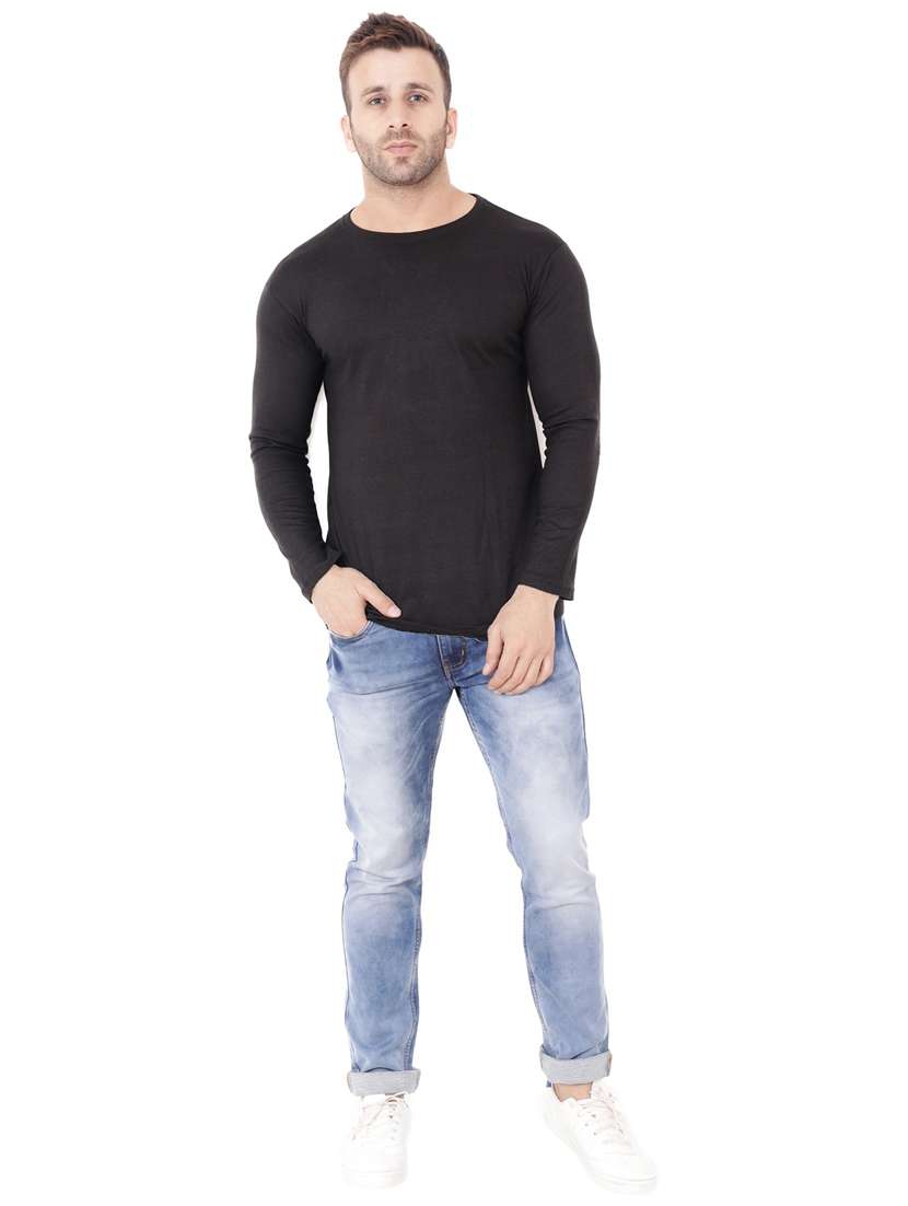 black cotton blend t-shirt - 20842111 -  Standard Image - 3