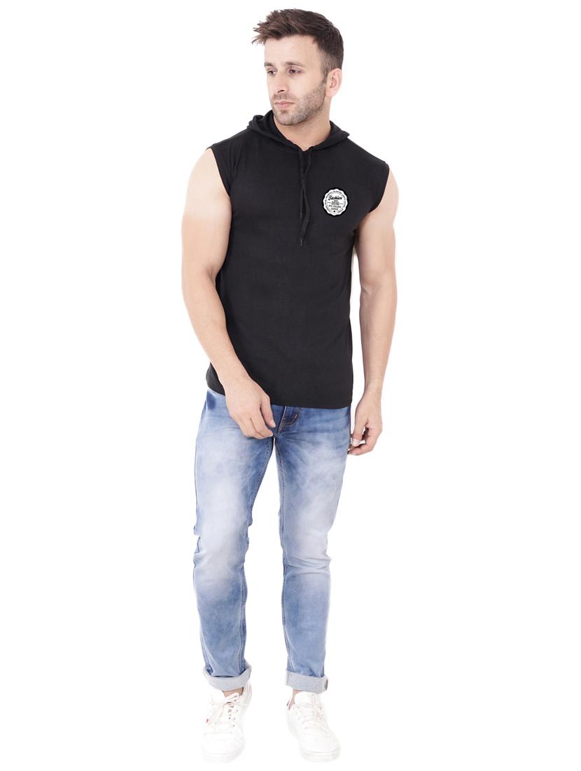 black cotton blend t-shirt - 20842115 - Standard Image - 3