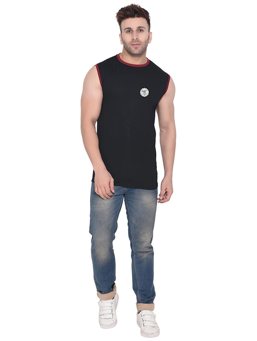 black cotton blend t-shirt - 20842117 - Standard Image - 3