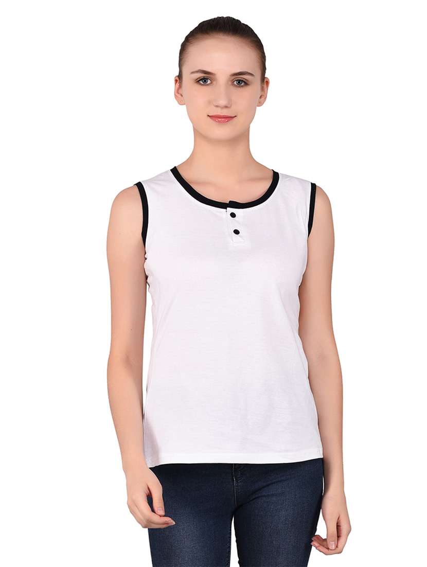 women solid round neck t-shirt