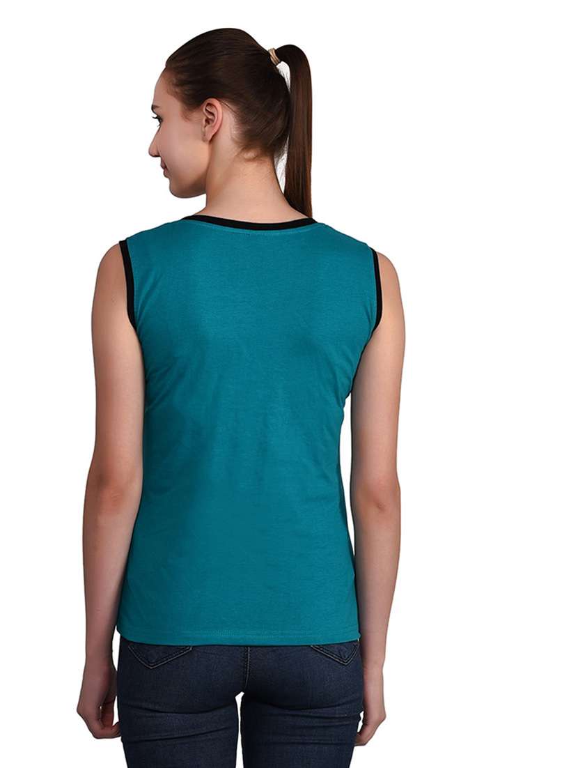 women solid round neck t-shirt - 20842143 -  Standard Image - 3