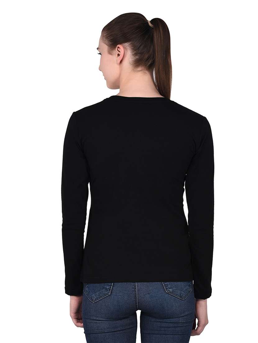 women color block round neck t-shirt - 20842149 -  Standard Image - 3