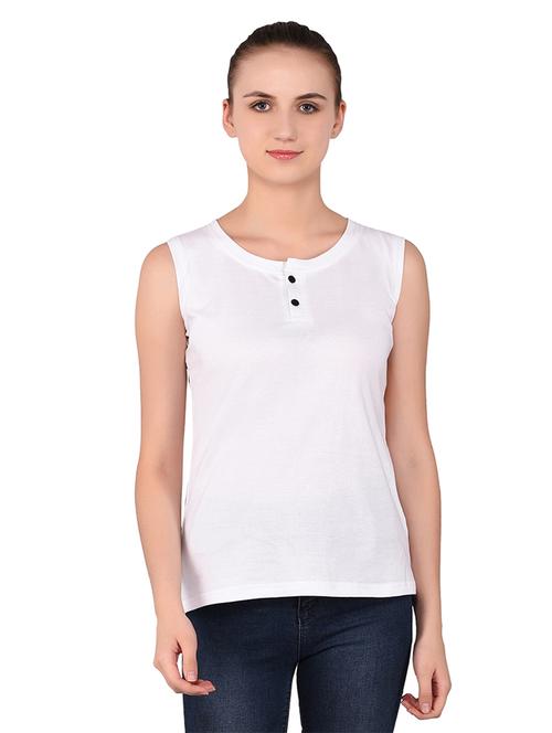 women solid round neck t-shirt - 20842151 - Standard Image - 0