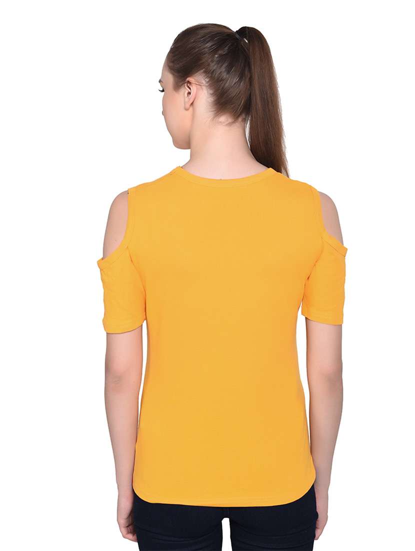 women color block round neck t-shirt - 20842163 -  Standard Image - 3
