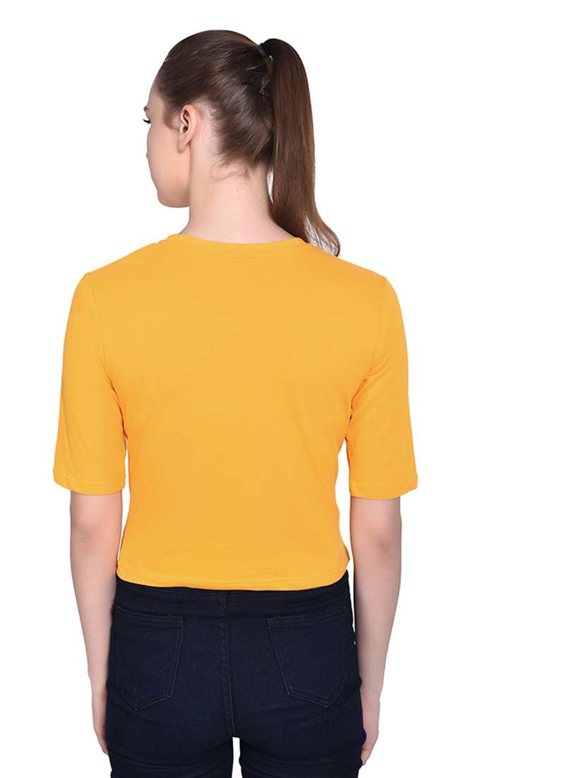 women color block round neck t-shirt - 20842172 -  Standard Image - 3