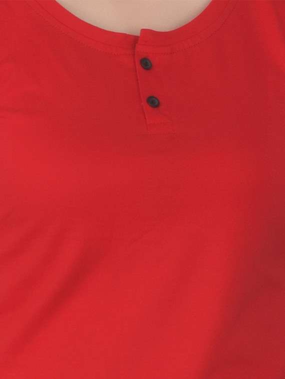 women solid round neck t-shirt - 20842173 - Standard Image - 5