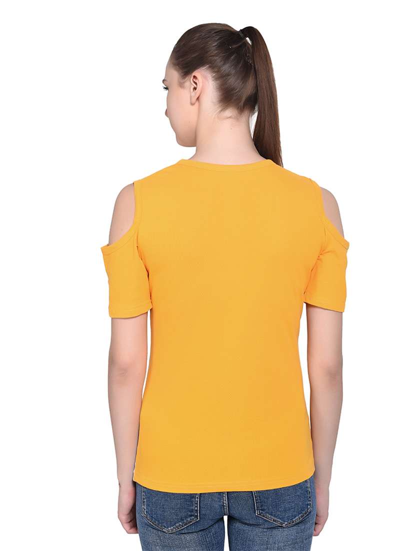 women color block round neck t-shirt - 20842182 -  Standard Image - 3
