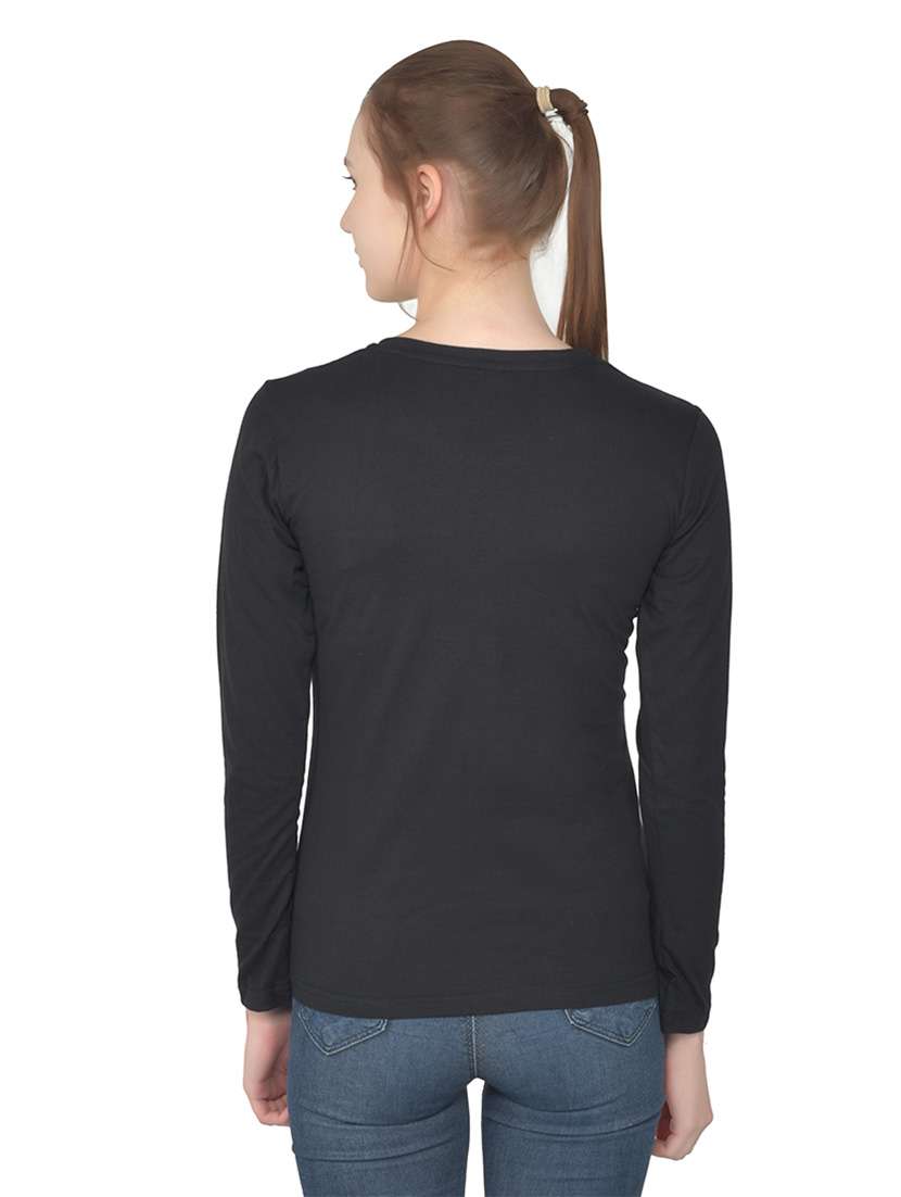 women color block round neck t-shirt - 20842186 -  Standard Image - 3