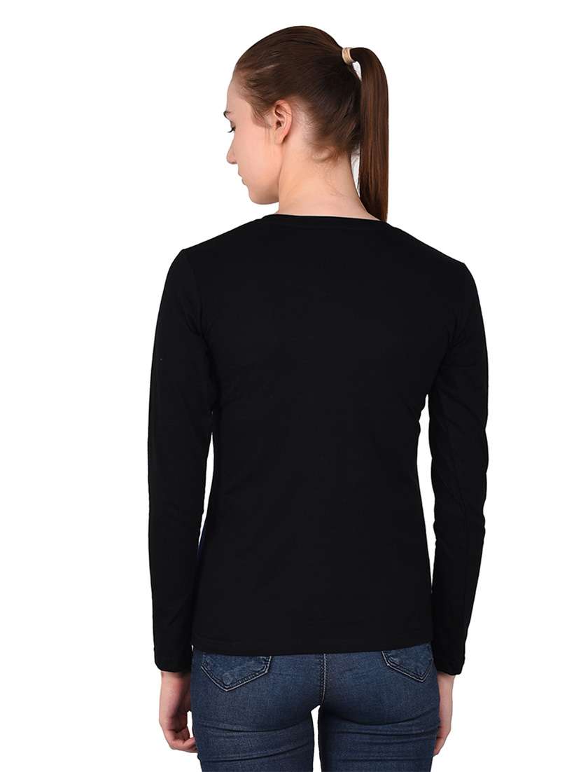 women color block round neck t-shirt - 20842192 -  Standard Image - 3