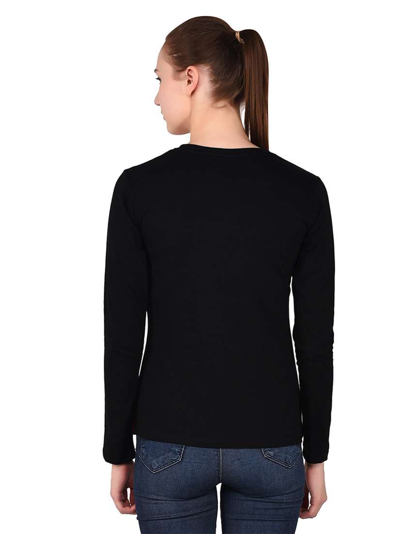 women color block round neck t-shirt - 20842195 -  Standard Image - 3