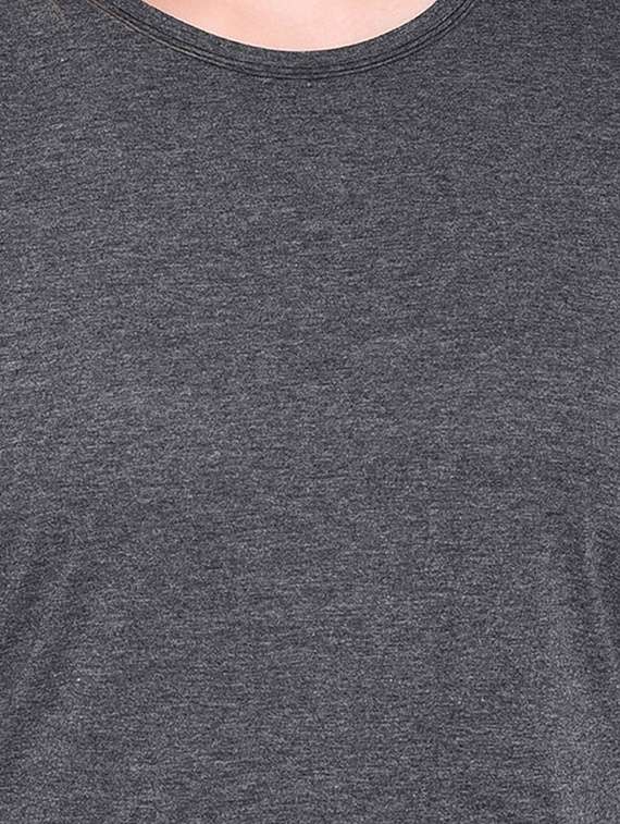 women solid round neck t-shirt - 20842199 - Standard Image - 5