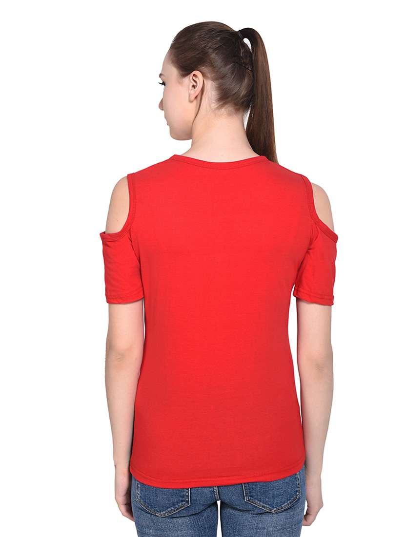 women color block round neck t-shirt - 20842207 -  Standard Image - 3