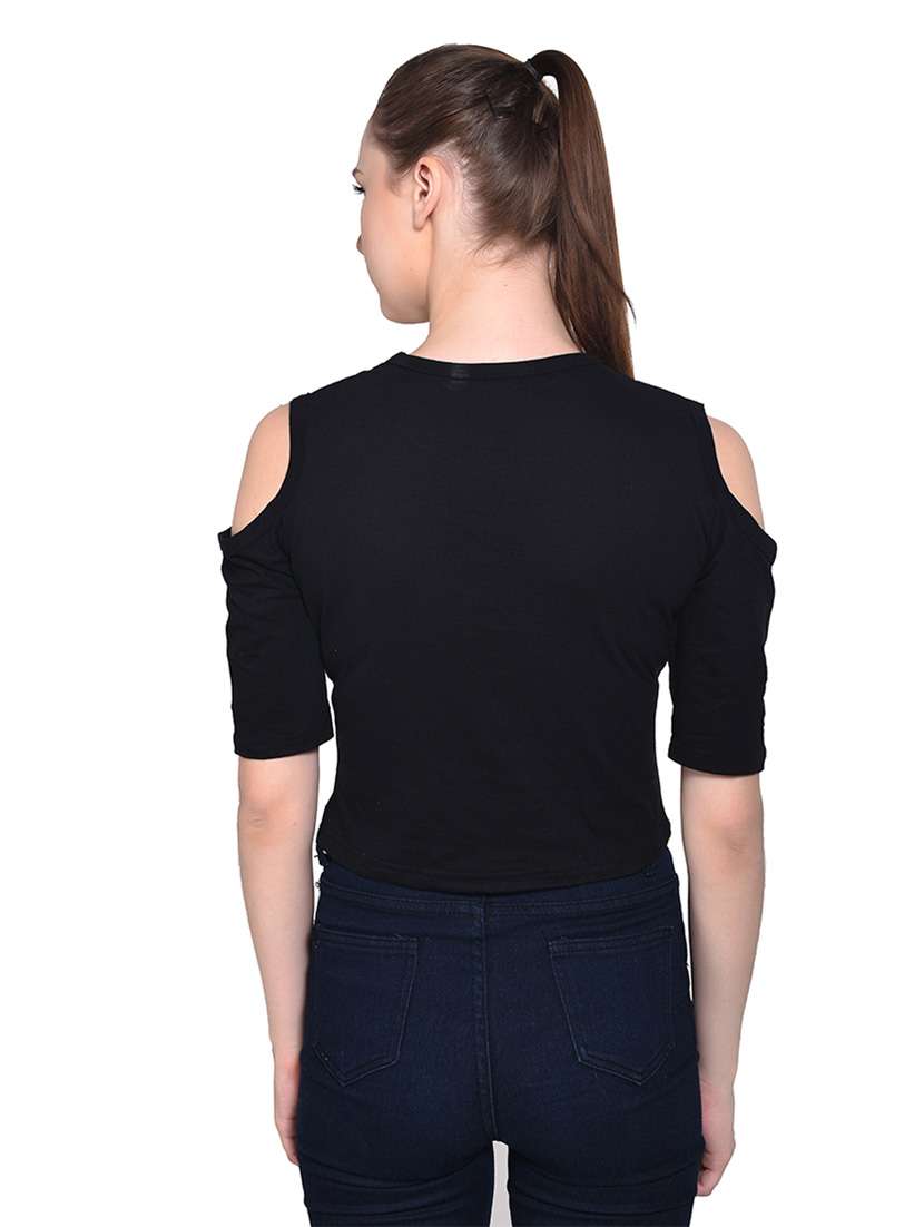 women color block round neck t-shirt - 20842216 -  Standard Image - 3