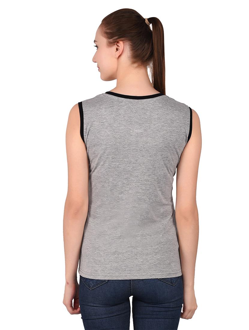 women solid round neck t-shirt - 20842217 - Standard Image - 3